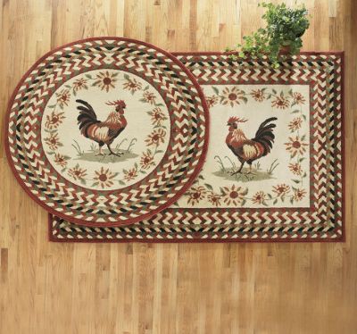 Top Of The Morning Rooster Rug