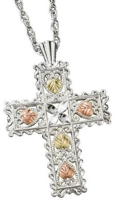 Black Hills Gold Cross Pendant