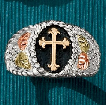 Black Hills Gold Cross Ring