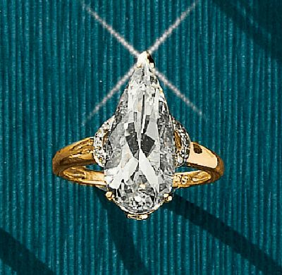 White Topaz Pear...