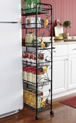Slim Storage Cart Rooster