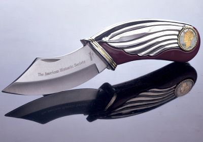Silver Mercury Dime Pocket Knife