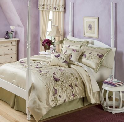 Butterfly Comforter Set and Window Treatments