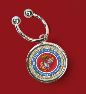 Marines Jfk Half Dollar Keyring