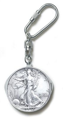 Liberty Half Dollar Pocket Knife Key Ring