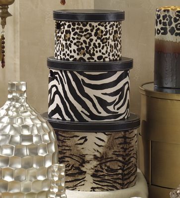 Animal Print Boxs 3 Piece Set