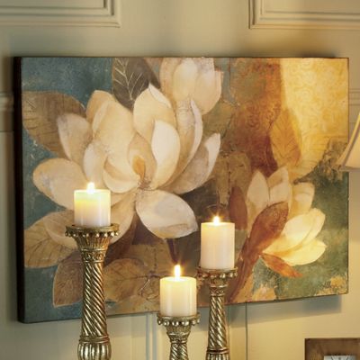 Print Turquoise Magnolias