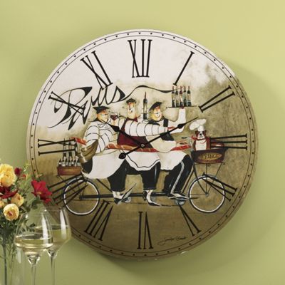 Wall Clock Chef In Paris