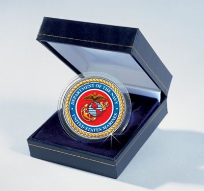 Marines Jfk Colorized Coin