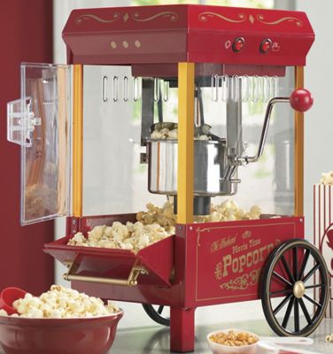 M�quina para palomitas de ma�z "Movie Time", estilo antiguo
