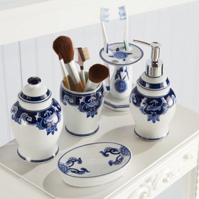 Set de accesorios de ba�o Blue China, 5 pzs.