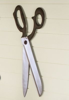 World's Largest Metal Sewing Scissors Wall Decor