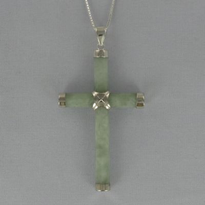 Jade Cross Pendant