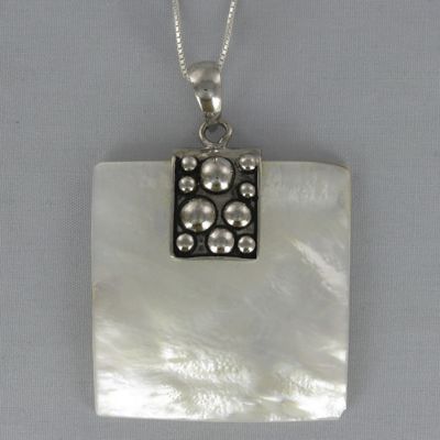 Mother of pearl Bubble Pendant