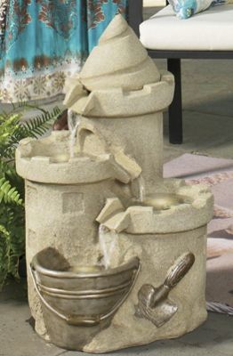 Lighted Sand Castle Fountain