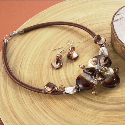 Necklace and Earrings Set Fiore