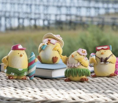 4 Piece Summer Fun Chicks Set