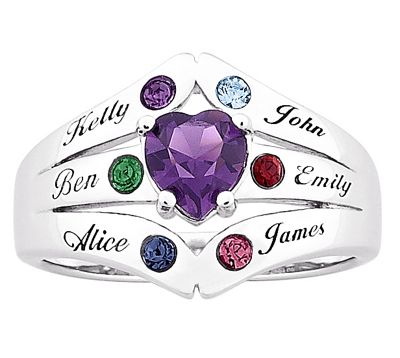 Ring Mom and Family Birthstones