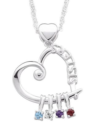 Pendant Sisters Birthstone