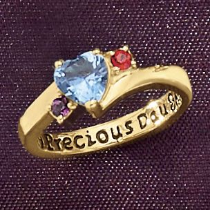 Ring Daughter Parent Birthstone