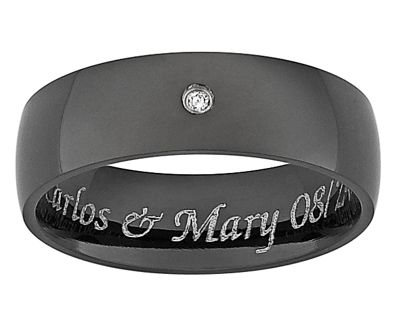 Ring Mens Diamond Accent Personalized