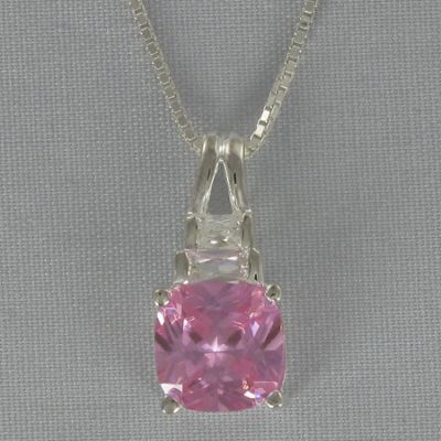 Pink Cubic Zirconia Pendant