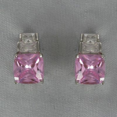 Pink Cubic Zirconia Earrings