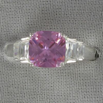 Pink Cubic Zirconia Ring
