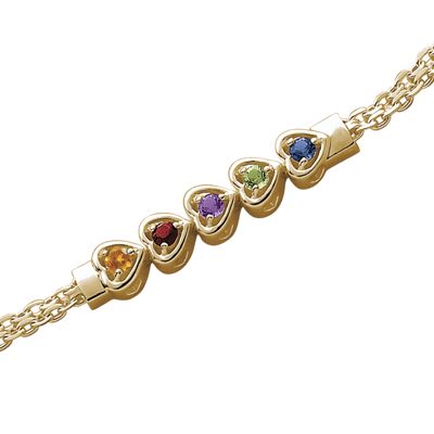 Bracelet Family Birthstone Heart
