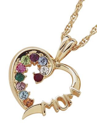 Pendant Family Birthstone Heart