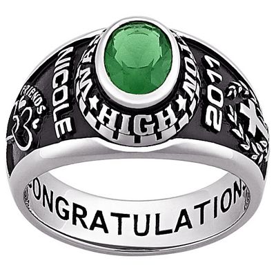 Class Ring Ladies Oval Birthstone Z