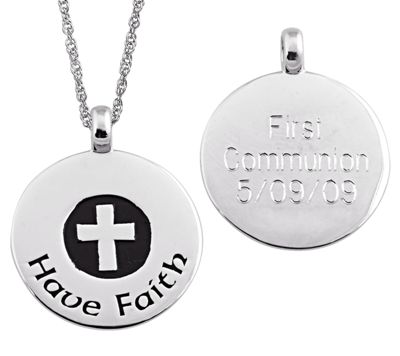 Cross Pendant Personalized Have Faith
