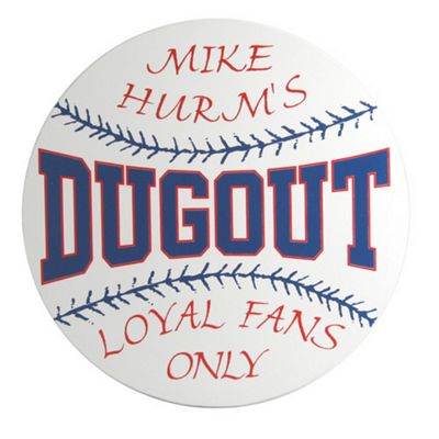Dugout Personalized Sign