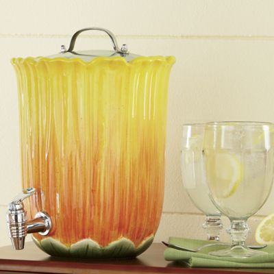 Beverage Dispenser, Sunflower 6-Qt.