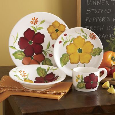 Dinnerware Floral 16 Piece Set
