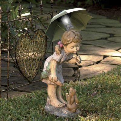 Rainy Day Snack Solar Statuette