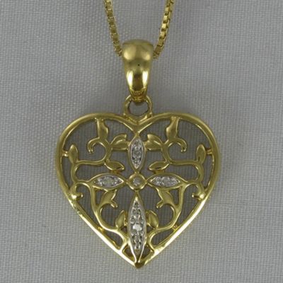 Heart and Cross Pendant