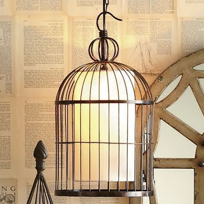 Swag Lamp Bedelia Birdcage