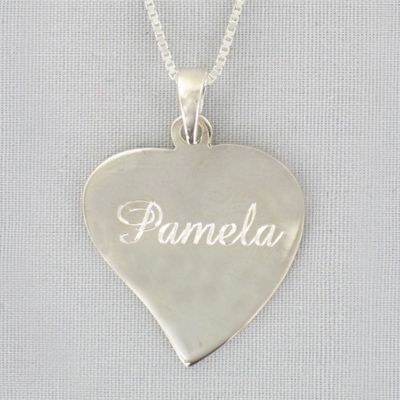 Personalized Heart Pendant