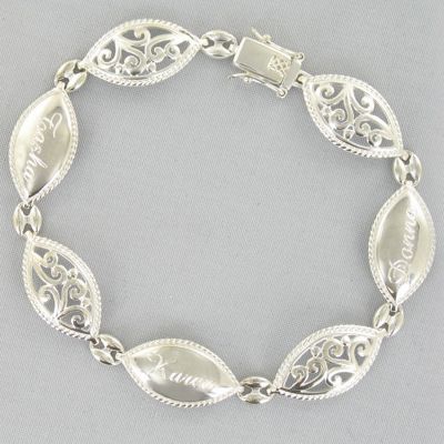 Family Scroll Bracelet