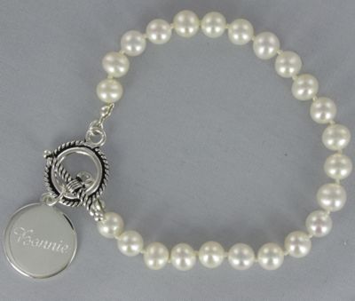 Personalized Pearl Bracelet