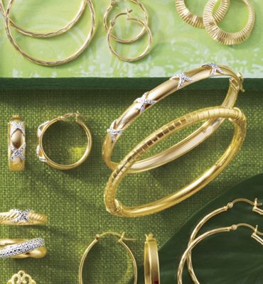 Two Tone Jewelry With Diamond Accent