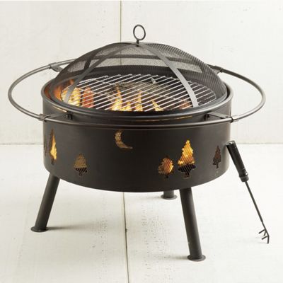 Moon And Trees Firepit
