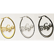 Stainless Steel Name Hoops