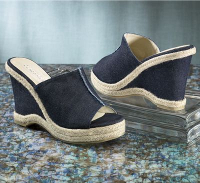 Denim Wedge By Classique