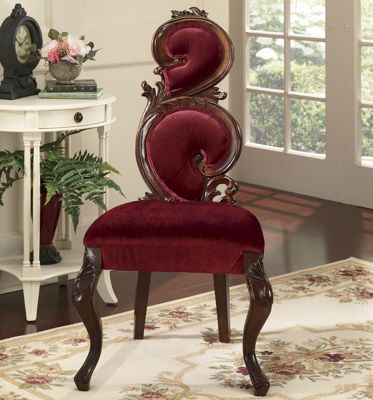 royal velvet high back chair
