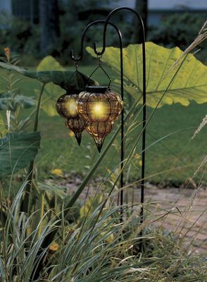 Amber Sunset Solar Light with Stake 7