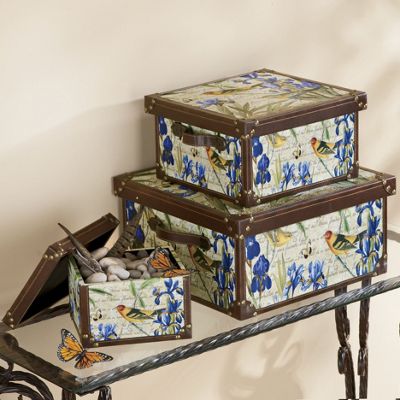 conjunto de 3 piezas p�jaro tronco