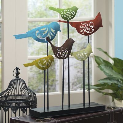 Escultura con aves