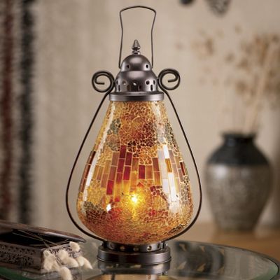 Farol con mosaicos, �mbar